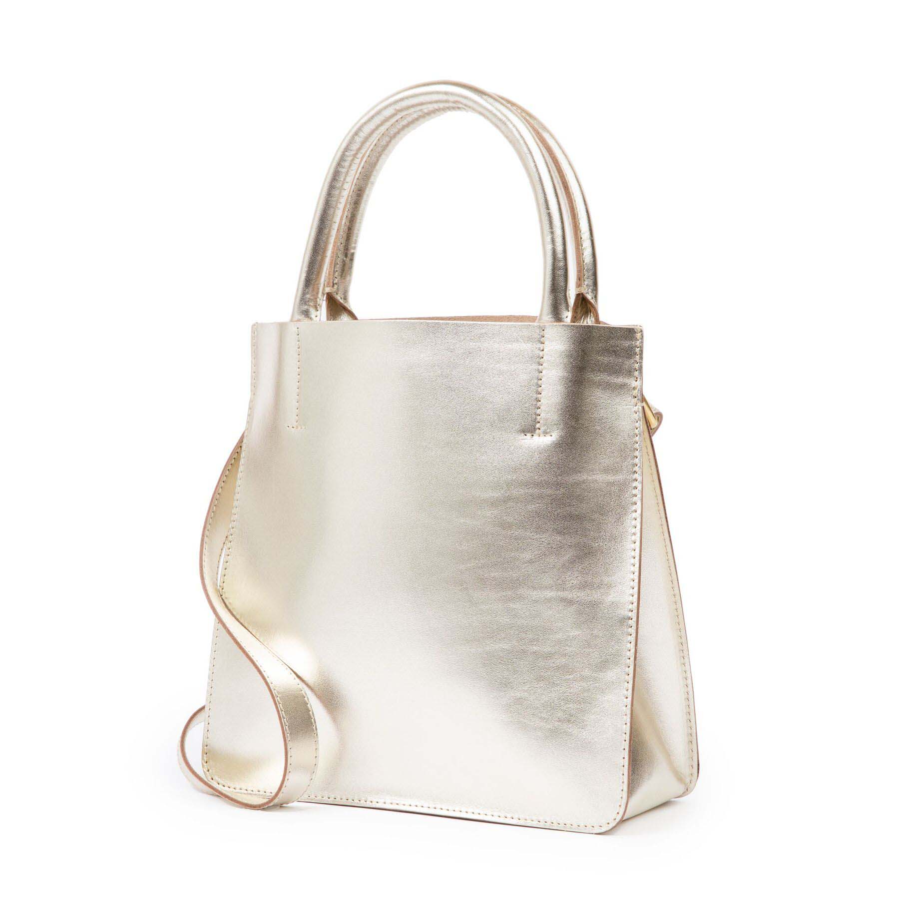 a purse on a white backdrop
